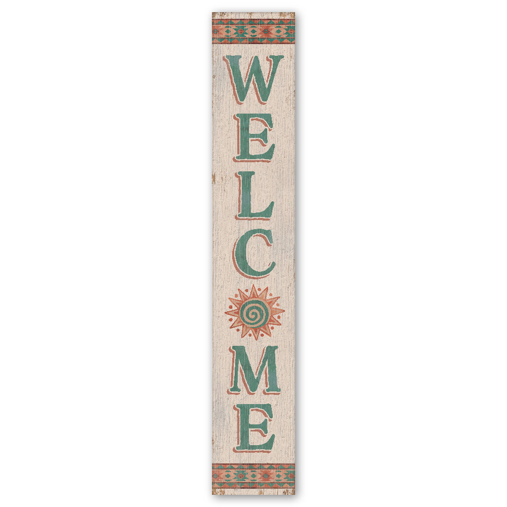 Welcome Southwest Porch Board 8" Wide x 46.5" tall / Made in the USA! / 100% Weatherproof Material