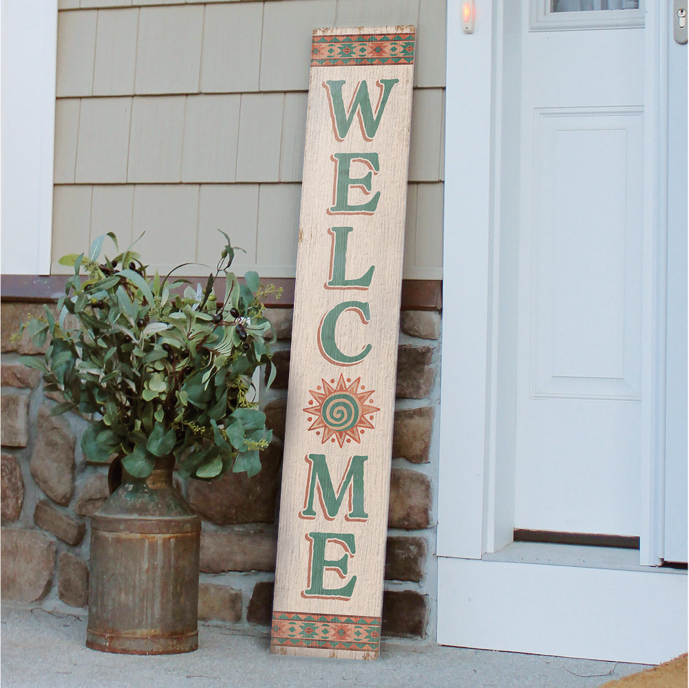 Welcome Southwest Porch Board 8" Wide x 46.5" tall / Made in the USA! / 100% Weatherproof Material