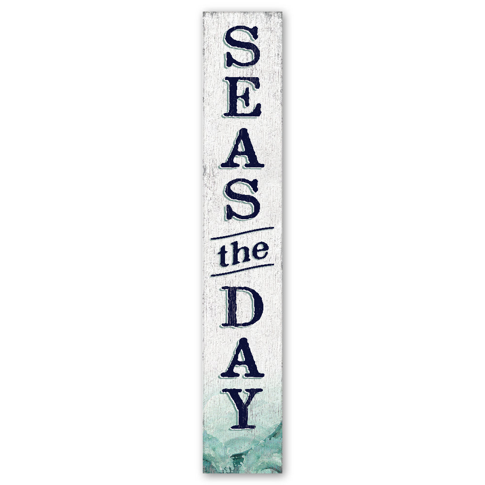 Seas The Day Porch Board 8" Wide x 46.5" tall / Made in the USA! / 100% Weatherproof Material