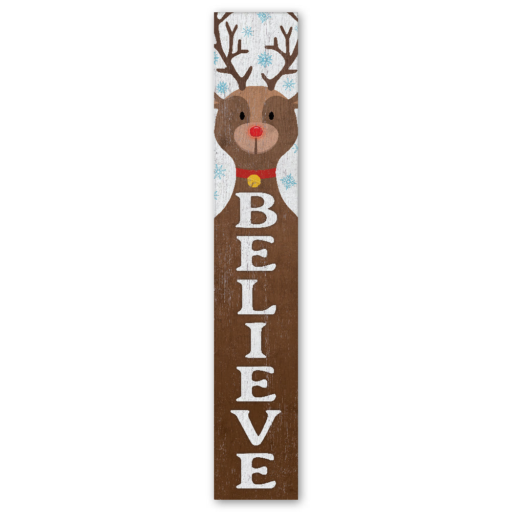 Believe Porch Board 8" Wide x 46.5" tall / Made in the USA! / 100% Weatherproof Material