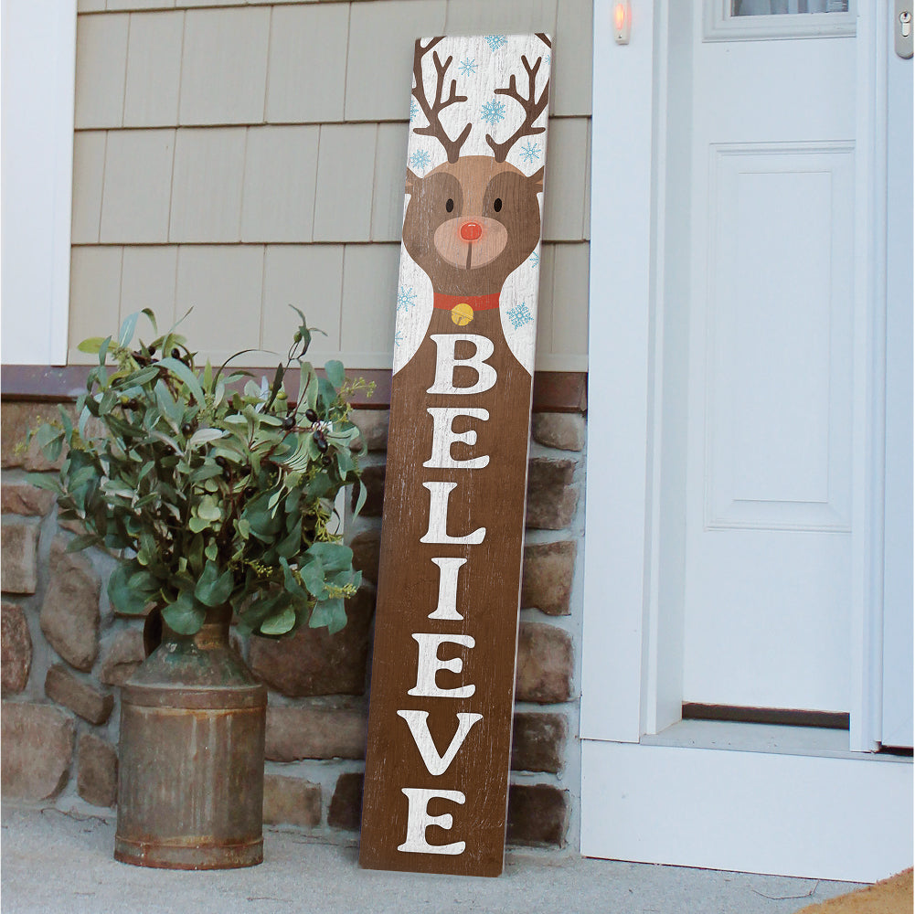 Believe Porch Board 8" Wide x 46.5" tall / Made in the USA! / 100% Weatherproof Material