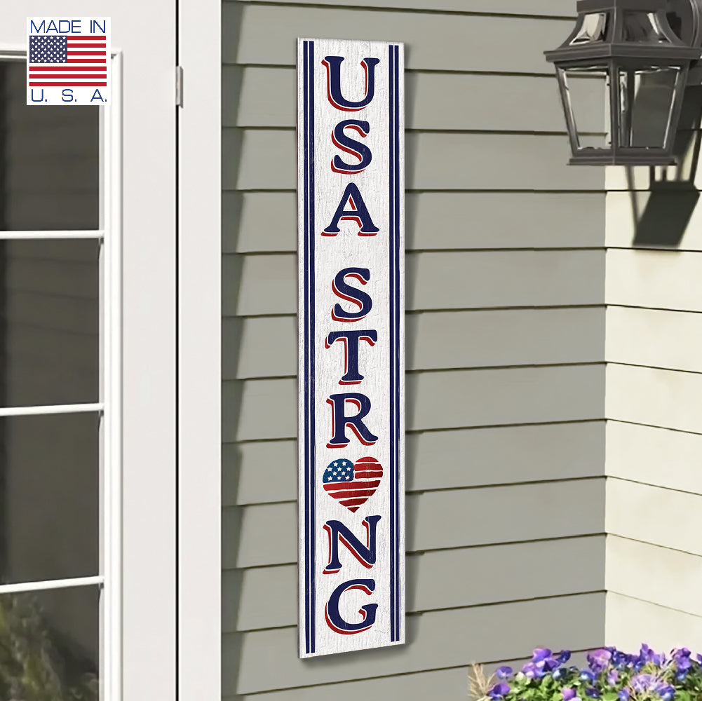 Usa Strong Porch Board 8" Wide x 46.5" tall / Made in the USA! / 100% Weatherproof Material