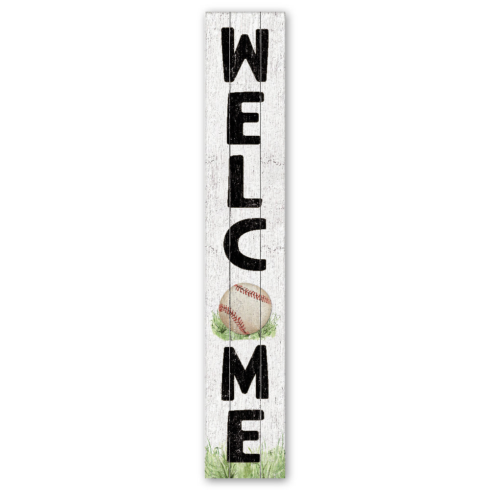 Baseball Porch Board 8" Wide x 46.5" tall / Made in the USA! / 100% Weatherproof Material