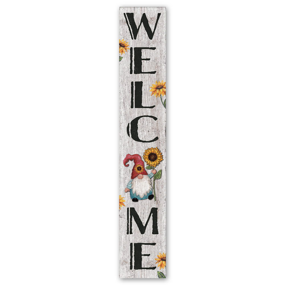 Welcome Gnome Porch Board 8" Wide x 46.5" tall / Made in the USA! / 100% Weatherproof Material