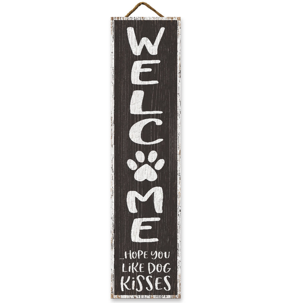 Dog welcome sign paw print welcome sign sign for dog lovers 