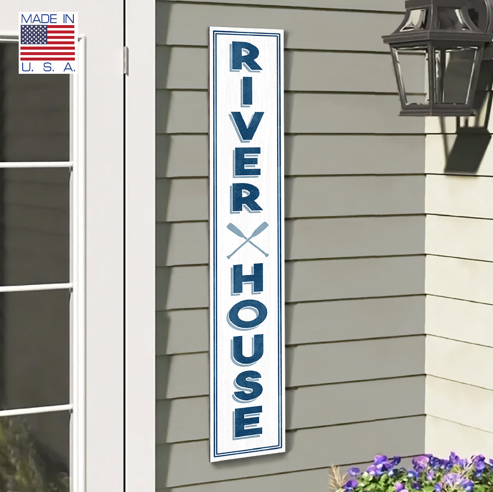 River House Porch Board 8" Wide x 46.5" tall / Made in the USA! / 100% Weatherproof Material