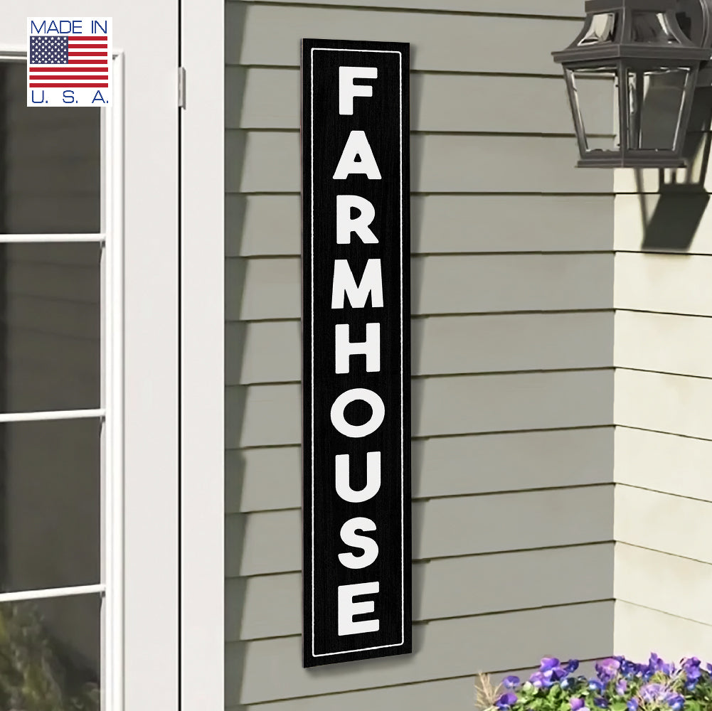 Farmhouse Porch Boards 8" Wide x 46.5" tall / Made in the USA! / 100% Weatherproof Material