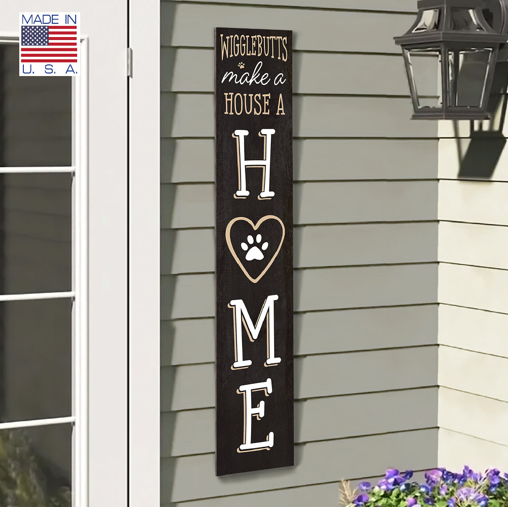 Wigglebutts Make A House Porch Board 8" Wide x 46.5" tall / Made in the USA! / 100% Weatherproof Material