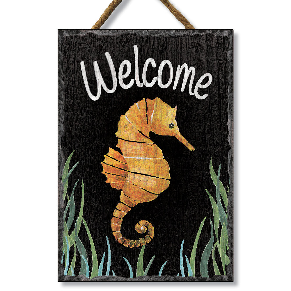 Welcome W/ Seahorse Slate Impressions Default Title