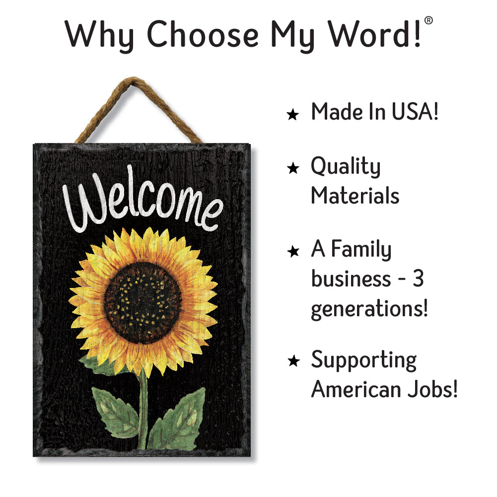 Sunflower Welcome Slate Impressions Default Title