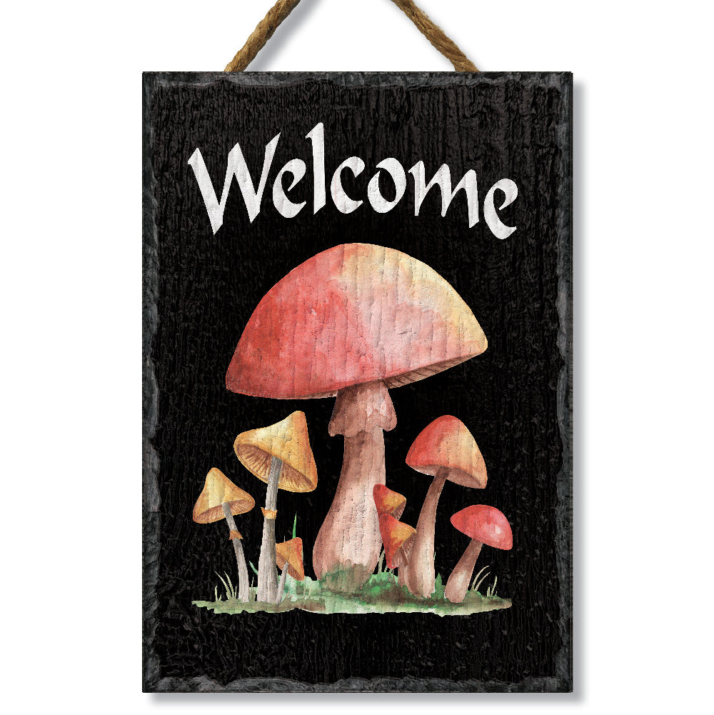 Mushrooms Welcome Slate Impressions Default Title