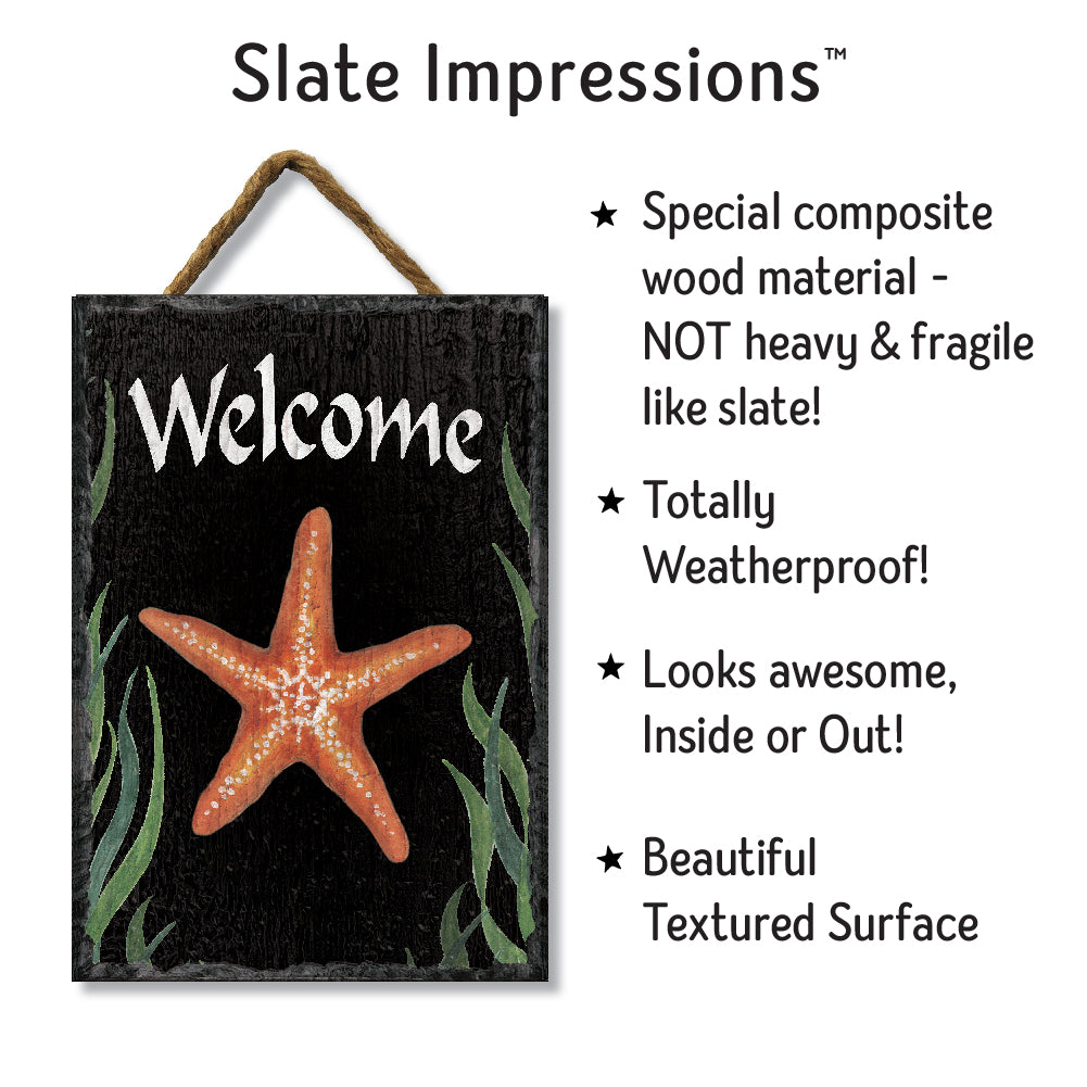 Starfish Welcome Slate Impressions Default Title