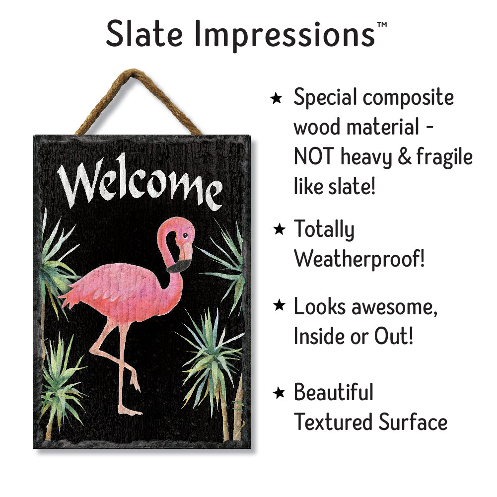 Flamingo Welcome Slate Impressions Default Title