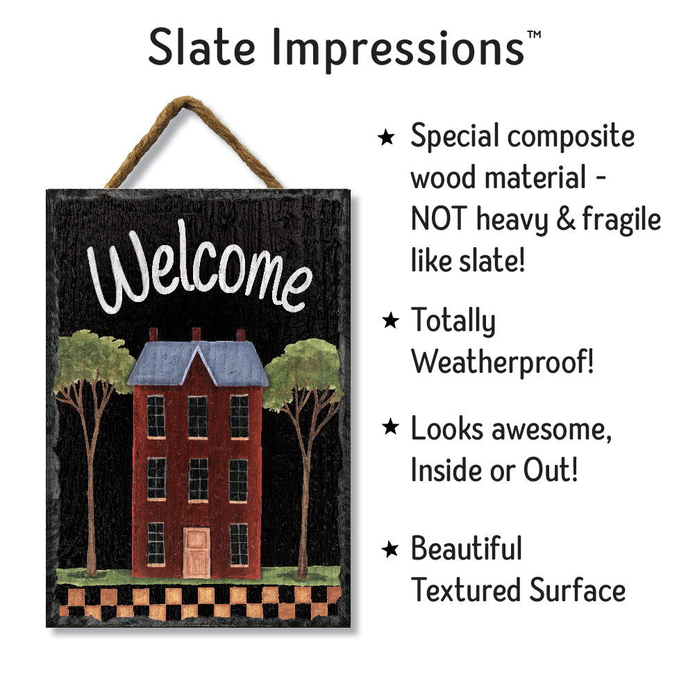 Primitive House Welcome Slate Impressions Default Title