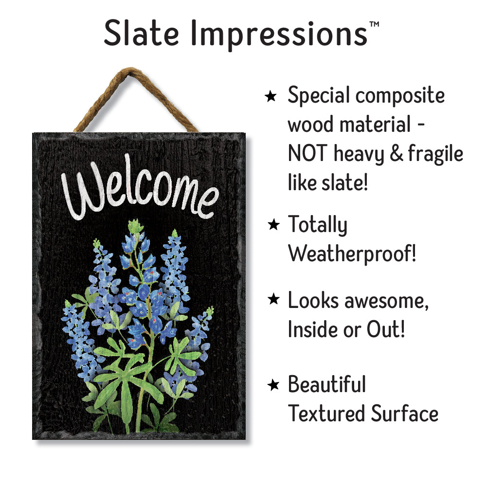 Bluebonnet Welcome Slate Impressions Default Title