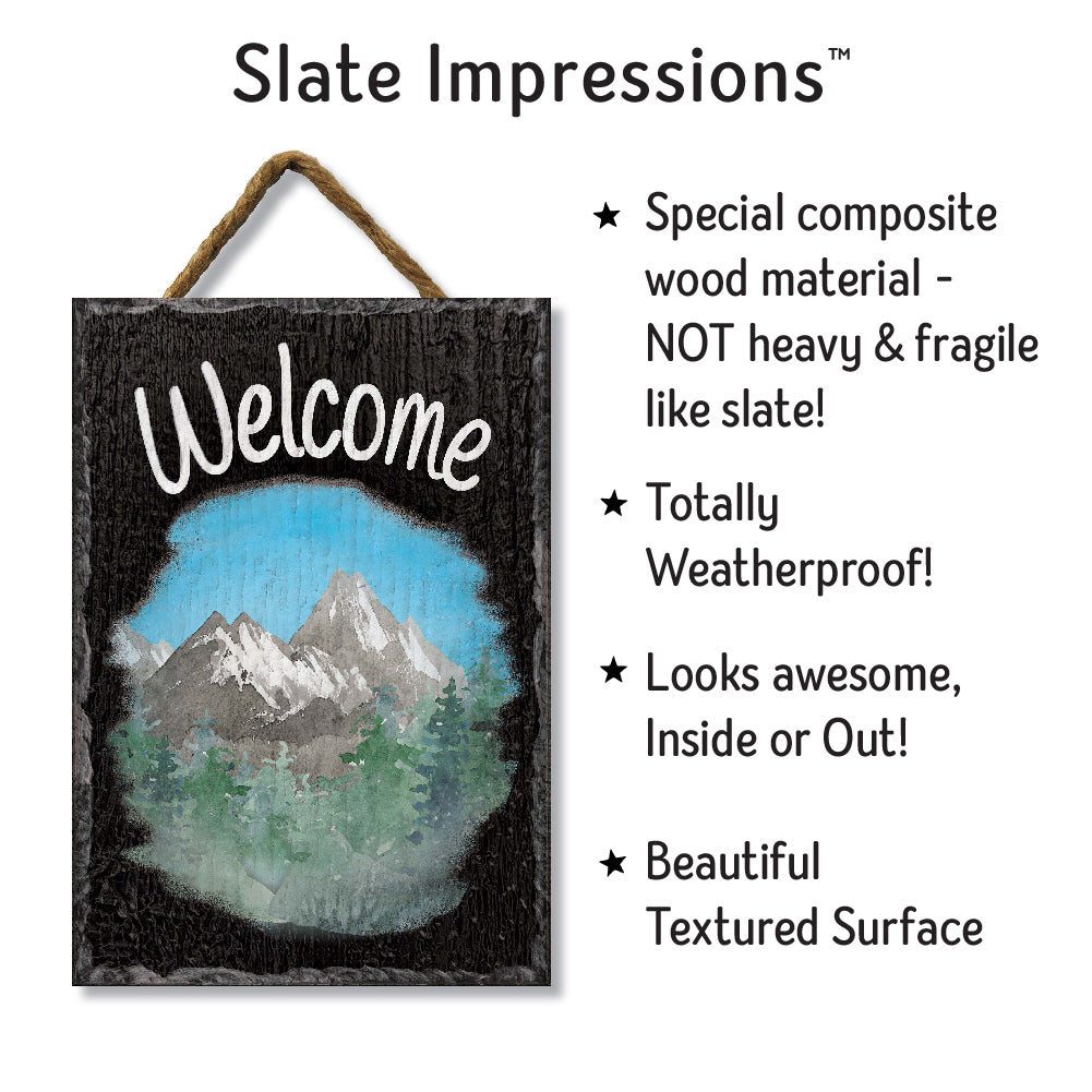 Mountain Range Welcome Slate Impressions Default Title