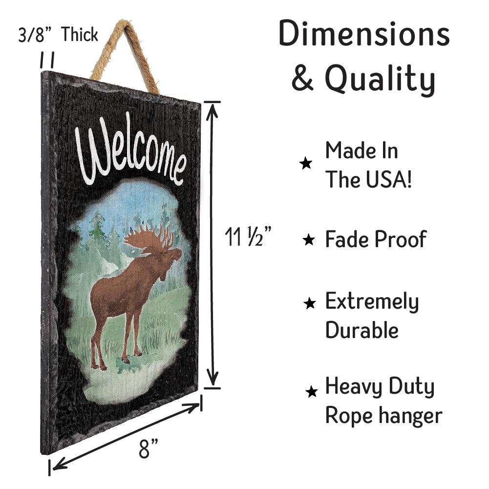 Moose Welcome Slate Impressions Default Title