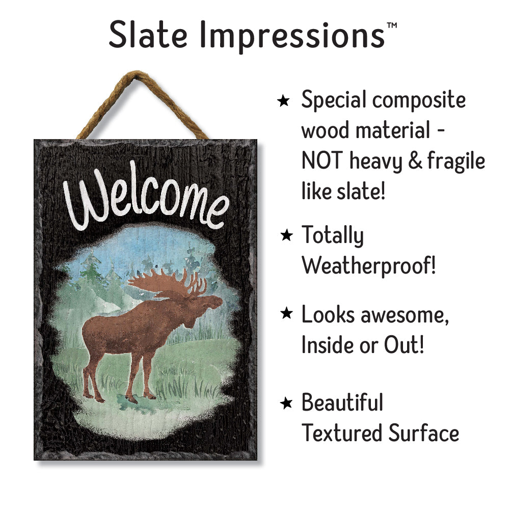 Moose Welcome Slate Impressions Default Title