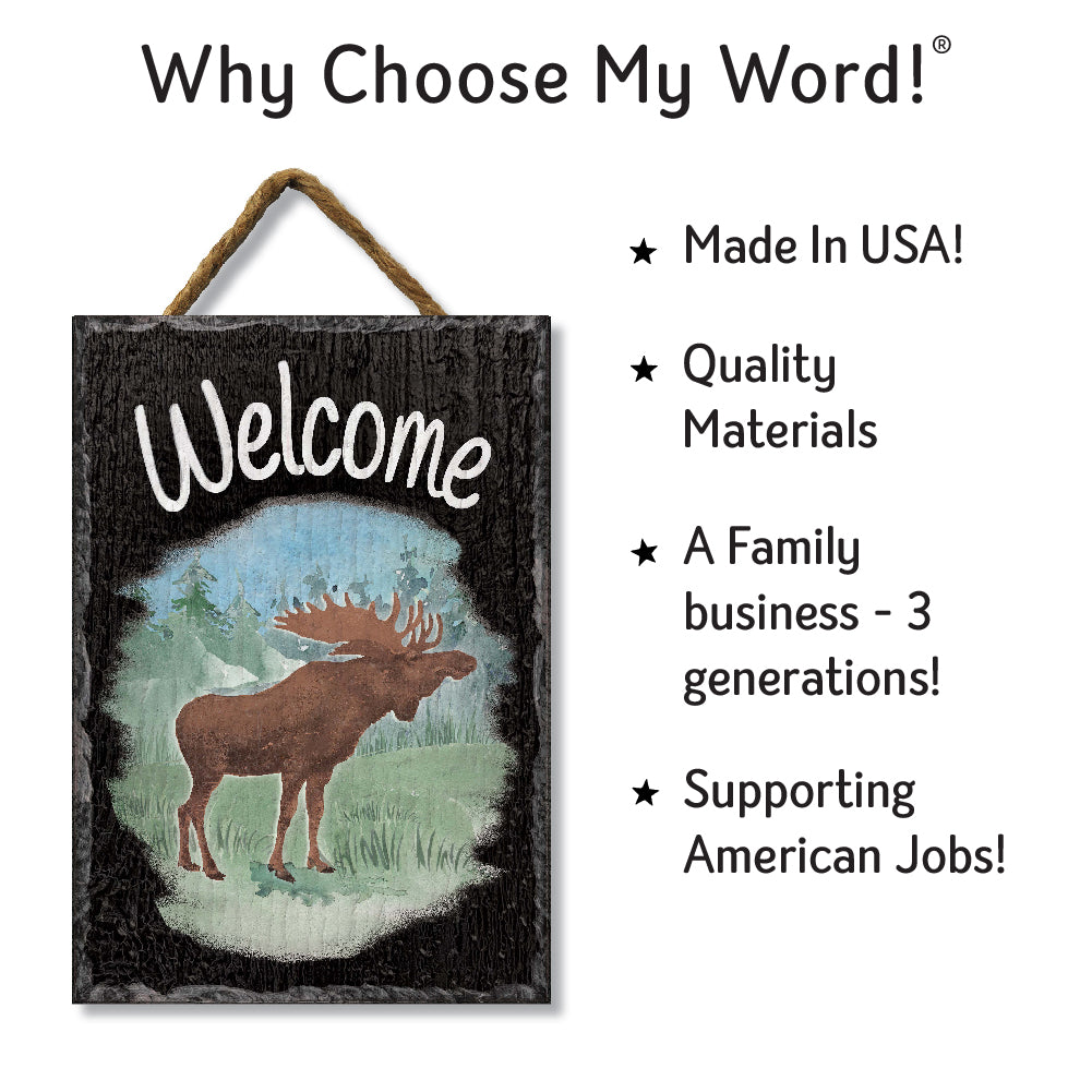 Moose Welcome Slate Impressions Default Title