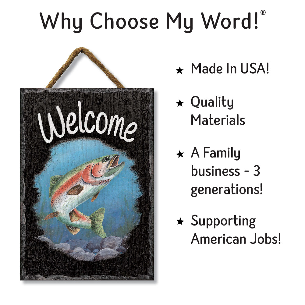 Trout Welcome Slate Impressions Default Title