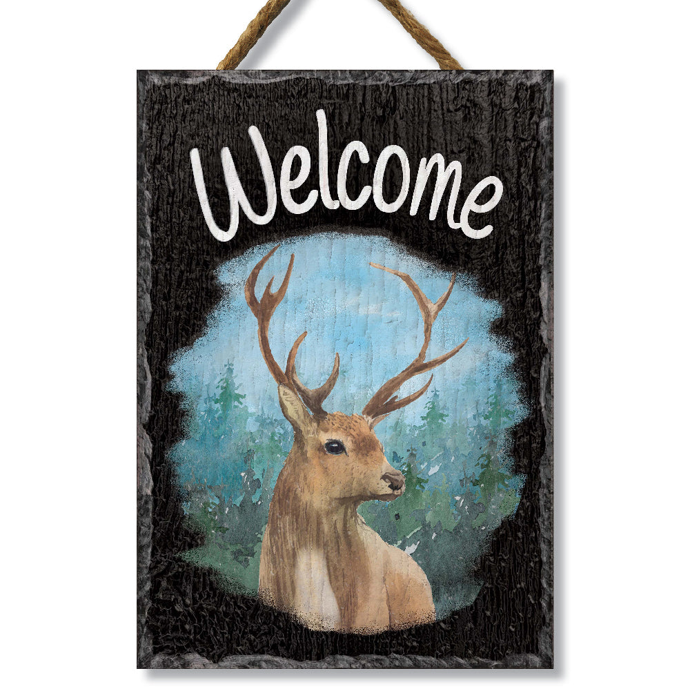 Deer Welcome Slate Impressions Default Title