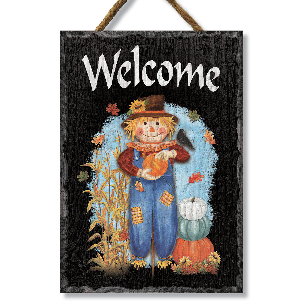 Welcome W/ Scarecrow Slate Impressions Default Title