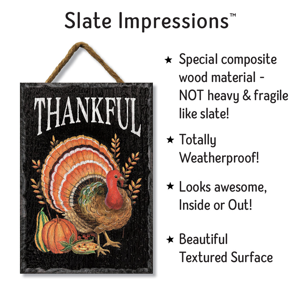 Thankful W/ Turkey Slate Impressions Default Title