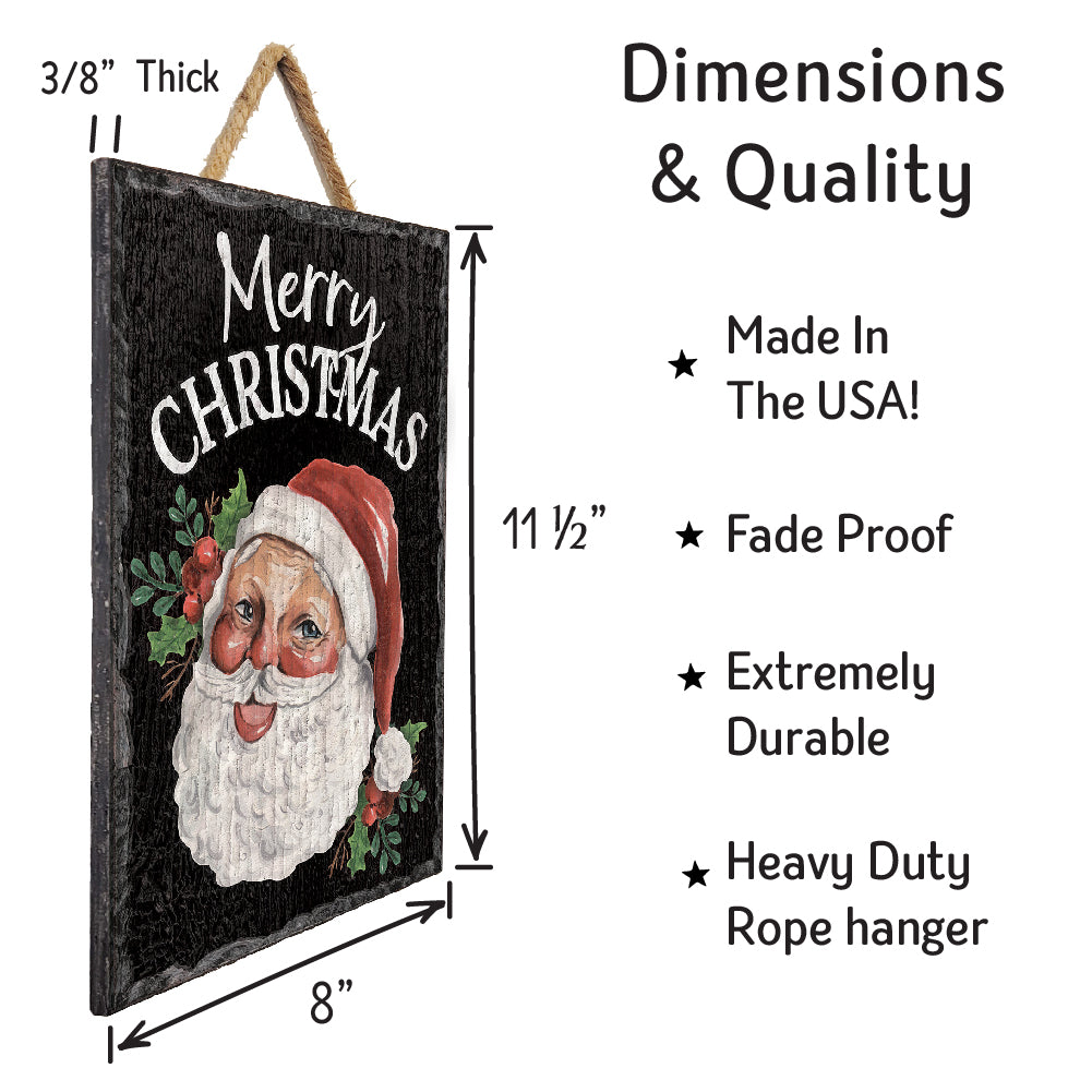 Merry Christmas W/ Santa Slate Impressions Default Title