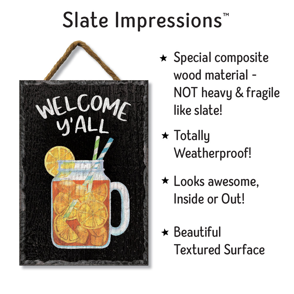 Welcome Y'All W/ Sweet Tea Slate Impressions Default Title
